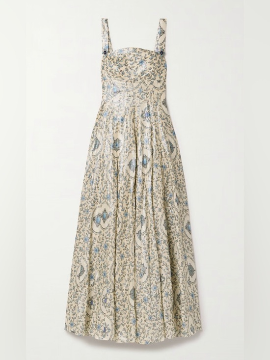 Dresses & Skirts - AGUA BY AGUA BENDITA
Aguamarina Platero floral-print linen maxi dress